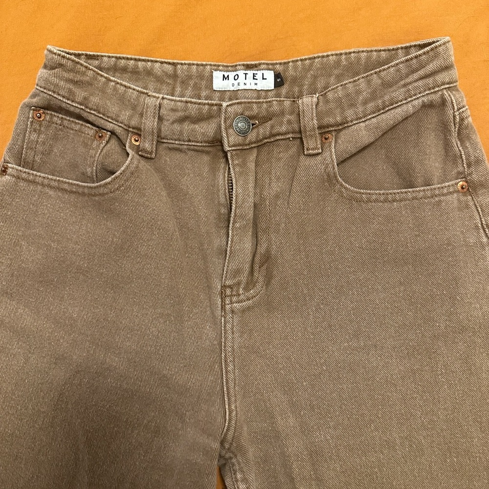 Motel Rocks Baggy Brown Jeans